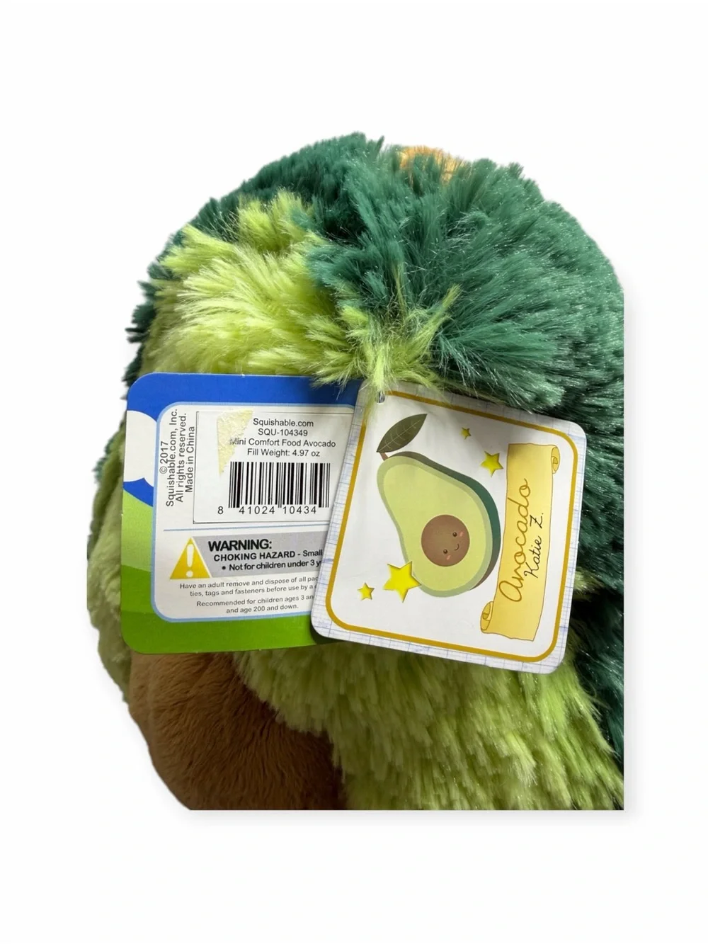 Squishable Avocado Plush Green Comfort Food Mini 9.5” With Tags
